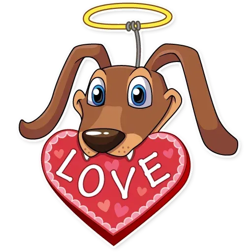 Cupid Dog - Sticker 11