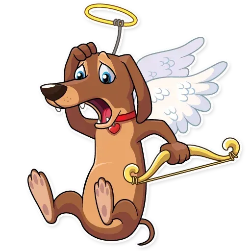 Cupid Dog - Sticker 26