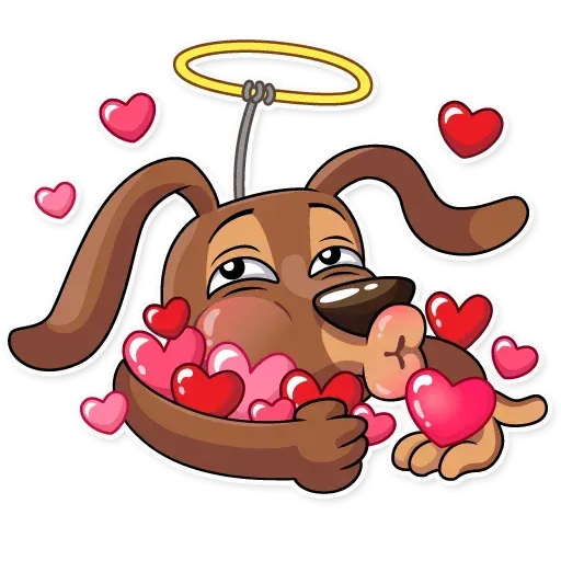Cupid Dog - Sticker 28