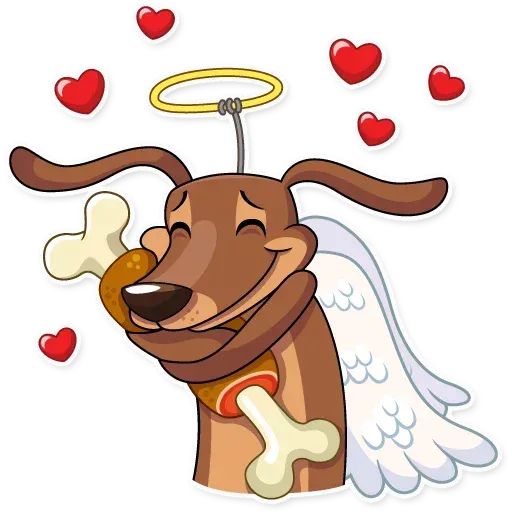 Cupid Dog - Sticker 12