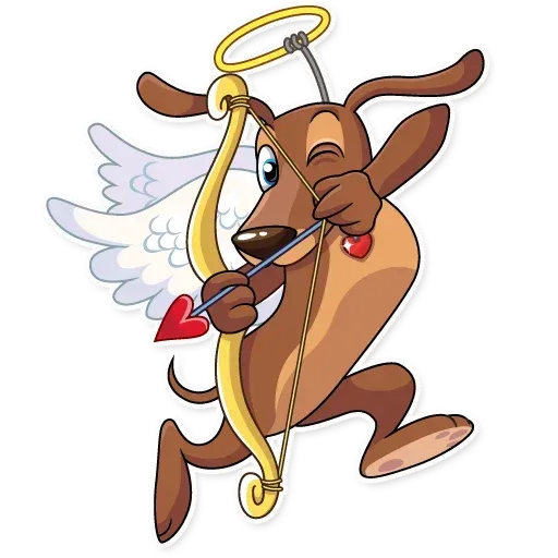 Cupid Dog - Sticker 21
