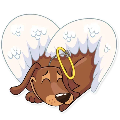 Cupid Dog - Sticker 24