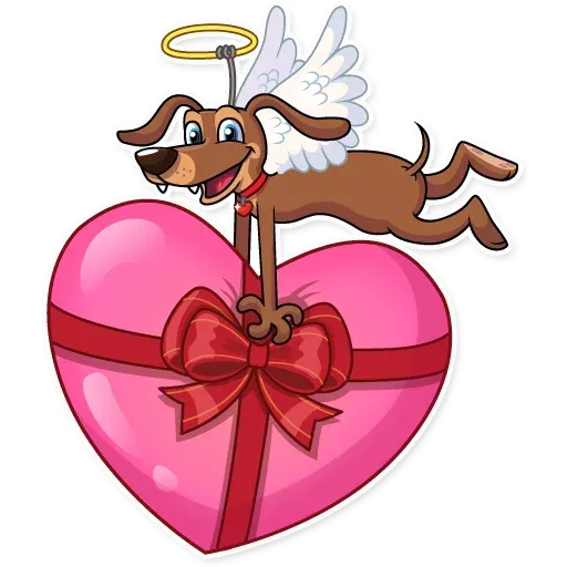 Cupid Dog - Sticker 23