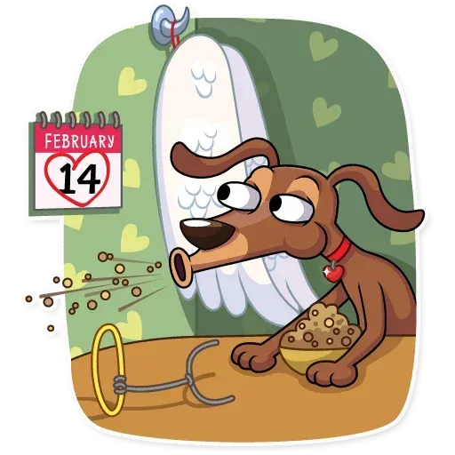 Cupid Dog - Sticker 13