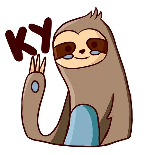 Ленивец - Sticker 30