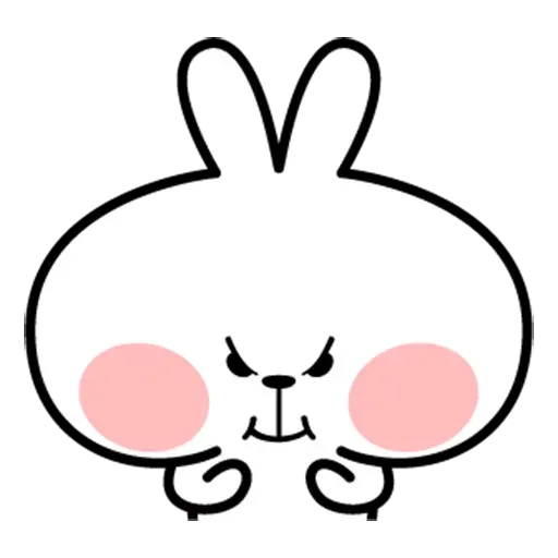 Spoiled rabbit face 2 - Sticker 18
