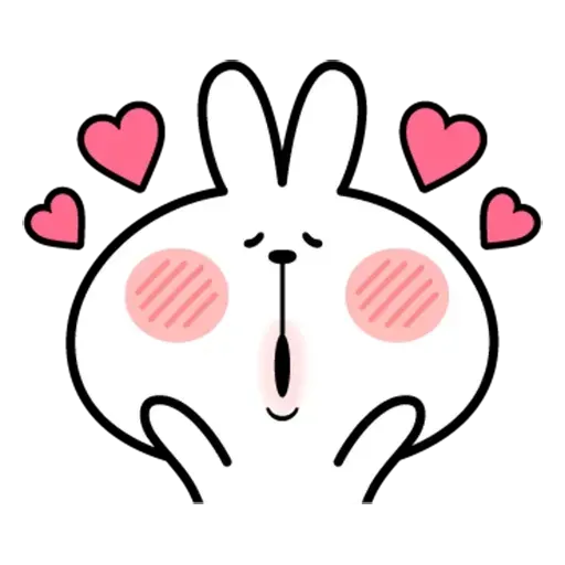 Spoiled rabbit face 2 - Sticker 14