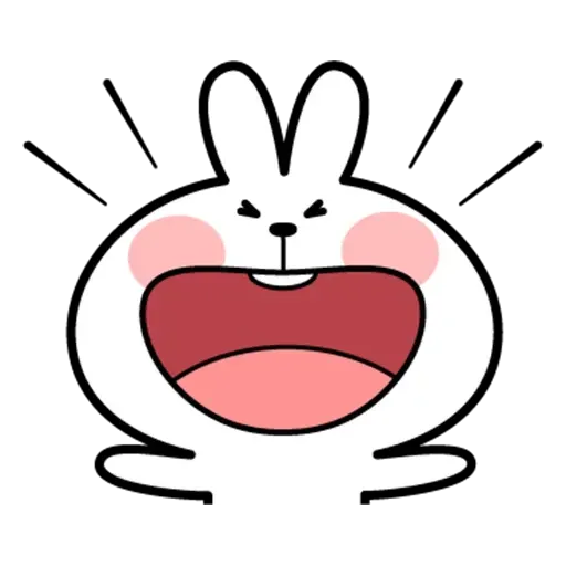 Spoiled rabbit face 2 - Sticker 10