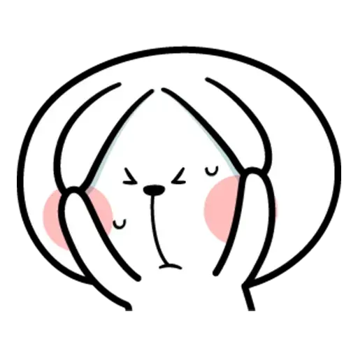 Spoiled rabbit face 2 - Sticker 29