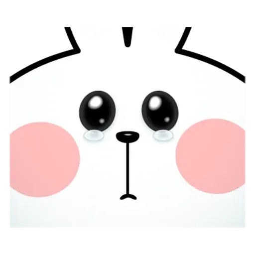 Spoiled rabbit face 2 - Sticker 24