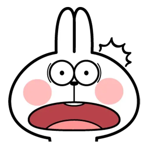 Spoiled rabbit face 2 - Sticker 27
