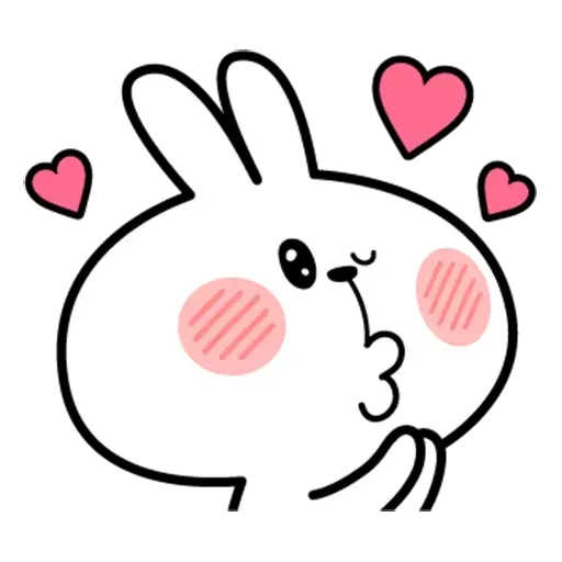 Spoiled rabbit face 2 - Sticker 15