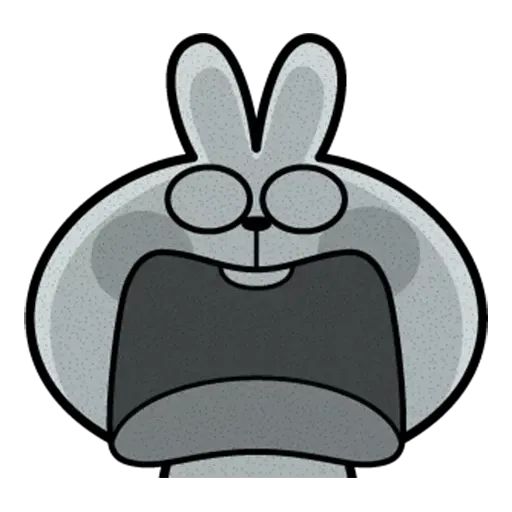 Spoiled rabbit face 2 - Sticker 28