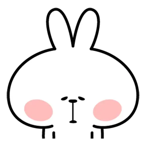 Spoiled rabbit face 2 - Sticker 22