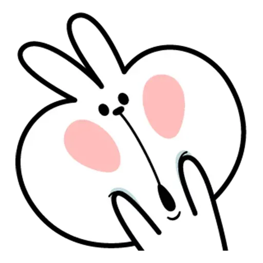 Spoiled rabbit face 2 - Sticker 26