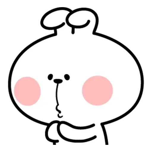 Spoiled rabbit face 2 - Sticker 21