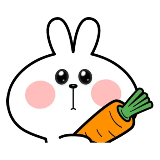 Spoiled rabbit face 2 - Sticker 23