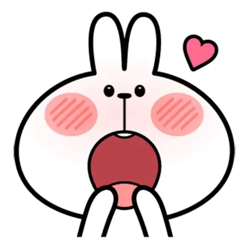 Spoiled rabbit face 2 - Sticker 13