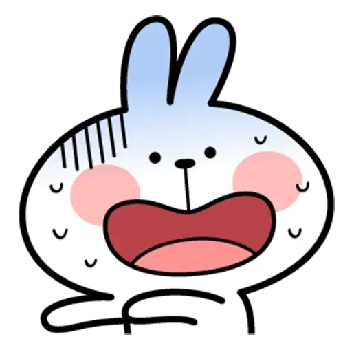 Spoiled rabbit face 2 - Sticker 30