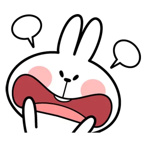 Spoiled rabbit face 2 - Sticker 19