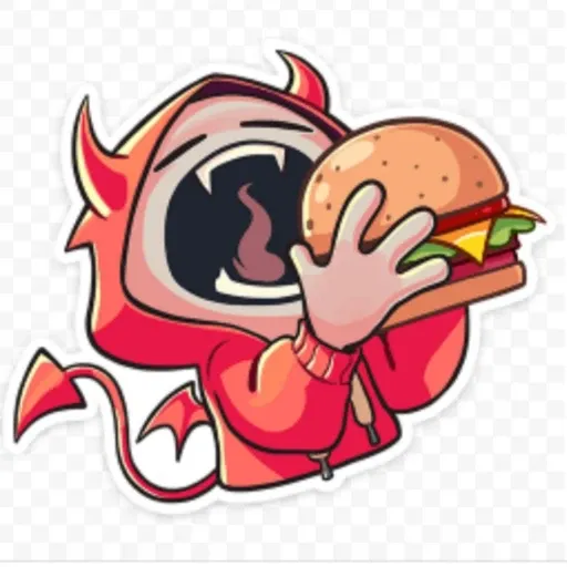 Нимб и Рожки - Sticker 15