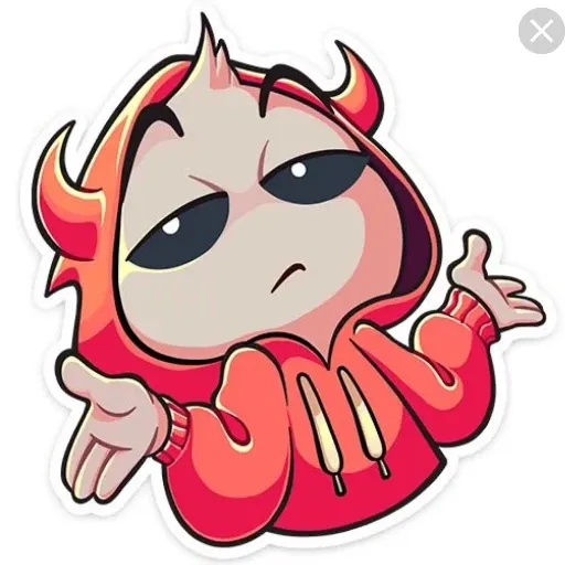Нимб и Рожки - Sticker 12