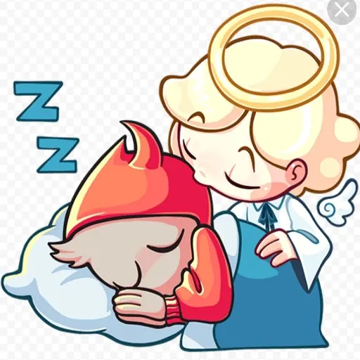 Нимб и Рожки - Sticker 25