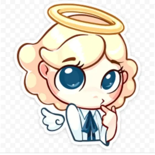 Нимб и Рожки - Sticker 11