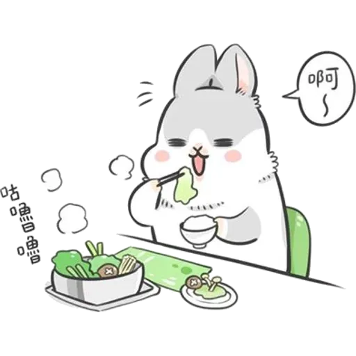 ㄇㄚˊ幾兔12  food - Sticker 16