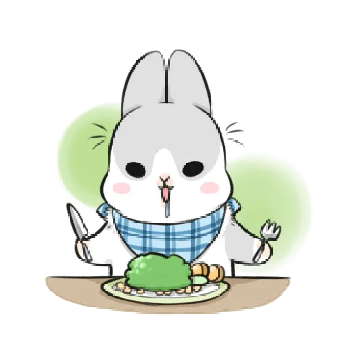 ㄇㄚˊ幾兔12  food - Sticker 24
