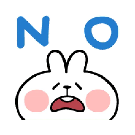 spoiled Rabbit A Word Emoji - Sticker 13