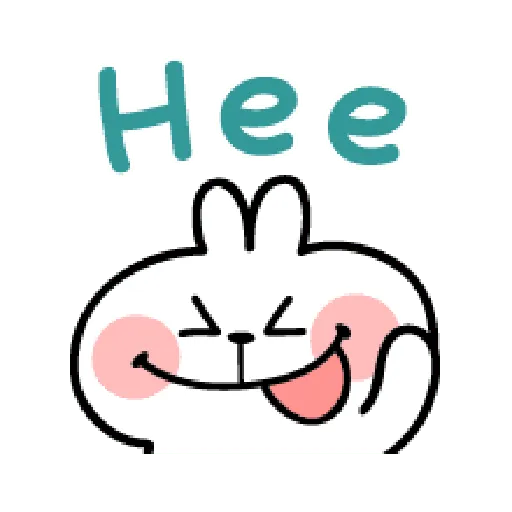 spoiled Rabbit A Word Emoji - Sticker 17