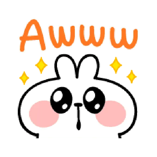 spoiled Rabbit A Word Emoji - Sticker 20