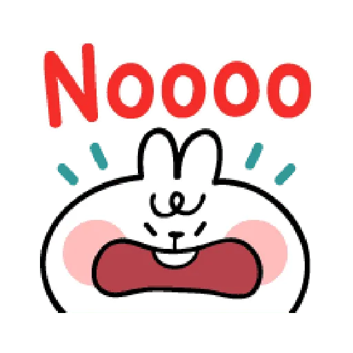 spoiled Rabbit A Word Emoji - Sticker 14