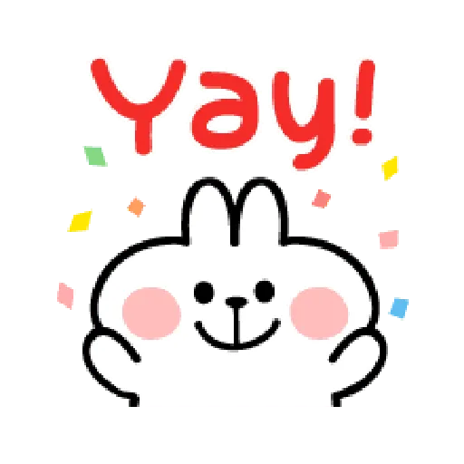 spoiled Rabbit A Word Emoji - Sticker 19
