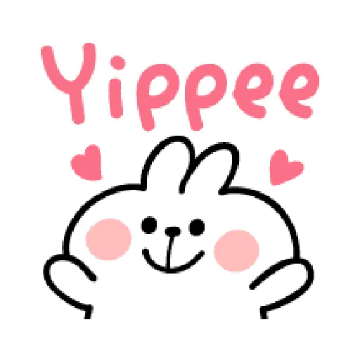 spoiled Rabbit A Word Emoji - Sticker 18