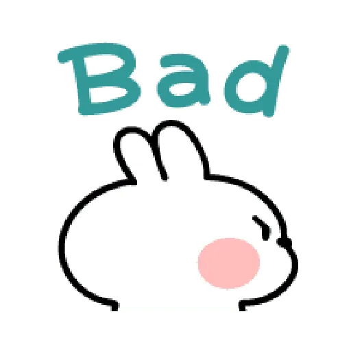 spoiled Rabbit A Word Emoji - Sticker 12
