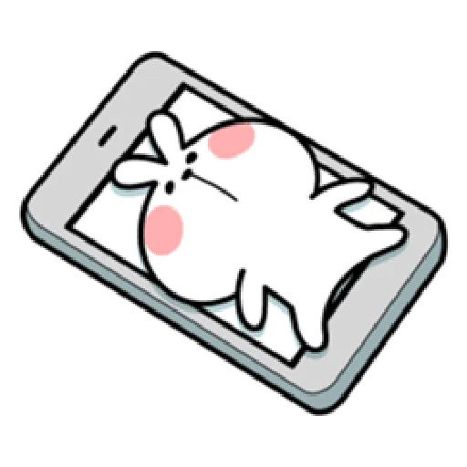 Small Smile person and Spoiled rabbit - Sticker 9