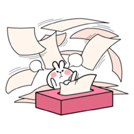 Small Smile person and Spoiled rabbit - Sticker 11
