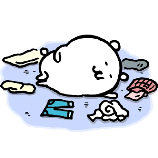 jokebear 白熊冬天與耍廢廣東話2 - Sticker 24