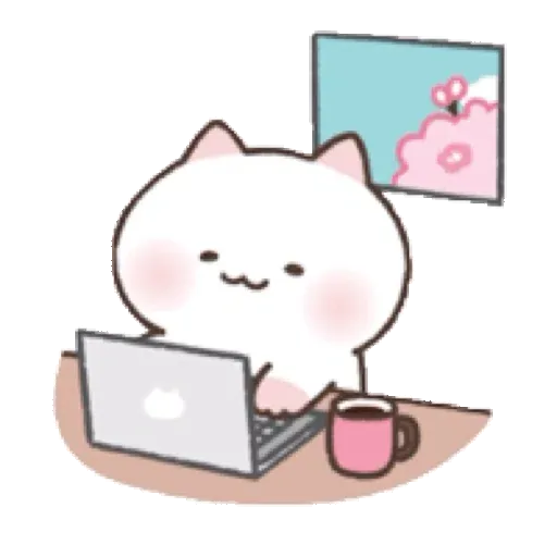 The Flowery Kitten 可愛的櫻花小貓咪 GIF* - Sticker 18