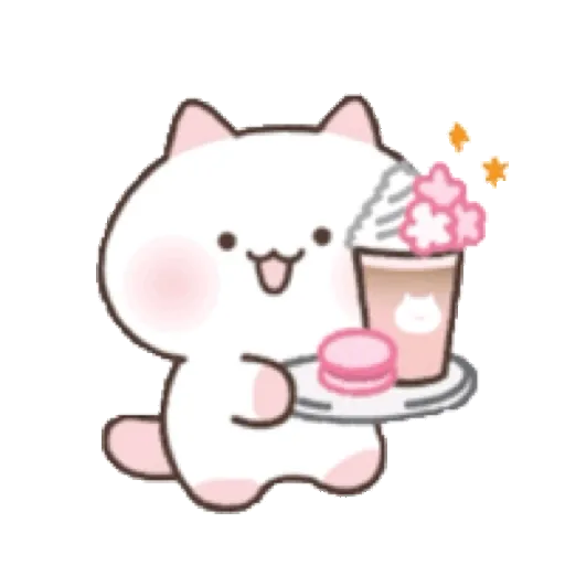 The Flowery Kitten 可愛的櫻花小貓咪 GIF* - Sticker 15