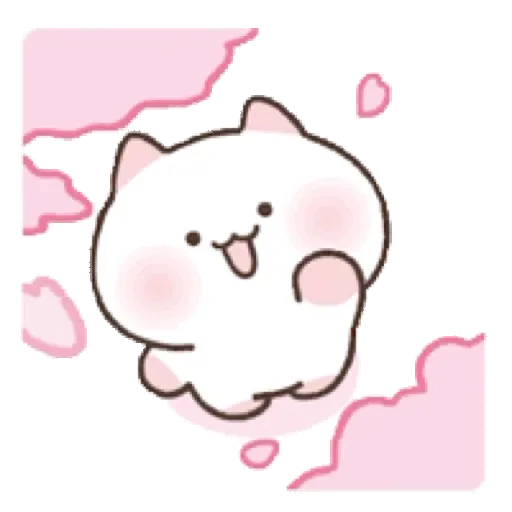 The Flowery Kitten 可愛的櫻花小貓咪 GIF* - Sticker 12