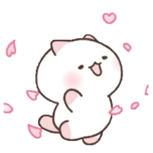 The Flowery Kitten 可愛的櫻花小貓咪 GIF* - Sticker 9