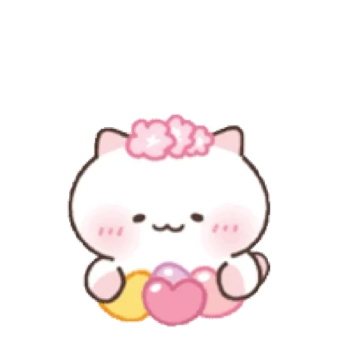 The Flowery Kitten 可愛的櫻花小貓咪 GIF* - Sticker 11