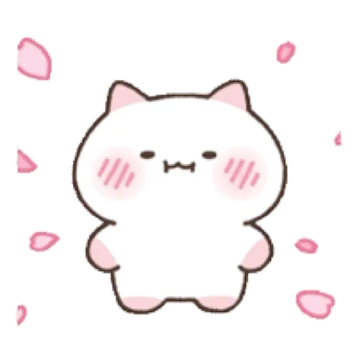 The Flowery Kitten 可愛的櫻花小貓咪 GIF* - Sticker 21