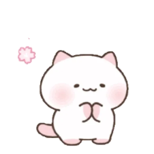 The Flowery Kitten 可愛的櫻花小貓咪 GIF* - Sticker 17