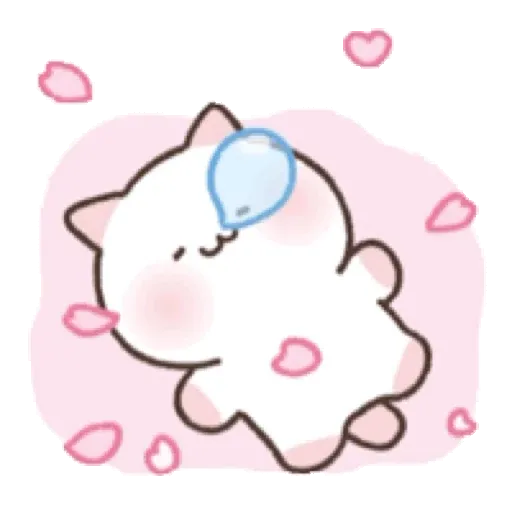 The Flowery Kitten 可愛的櫻花小貓咪 GIF* - Sticker 24