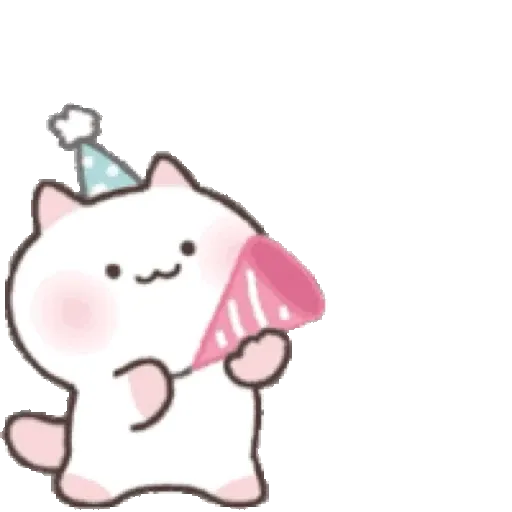 The Flowery Kitten 可愛的櫻花小貓咪 GIF* - Sticker 22