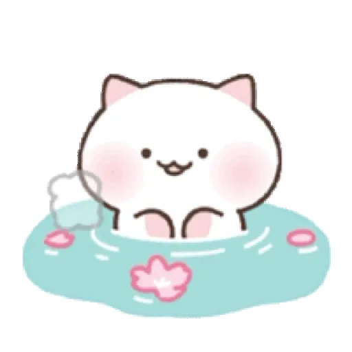 The Flowery Kitten 可愛的櫻花小貓咪 GIF* - Sticker 10